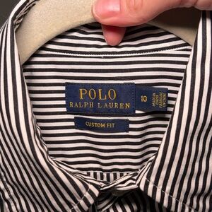 Polo by Ralph Lauren Women's Striped Shirt - Black and White